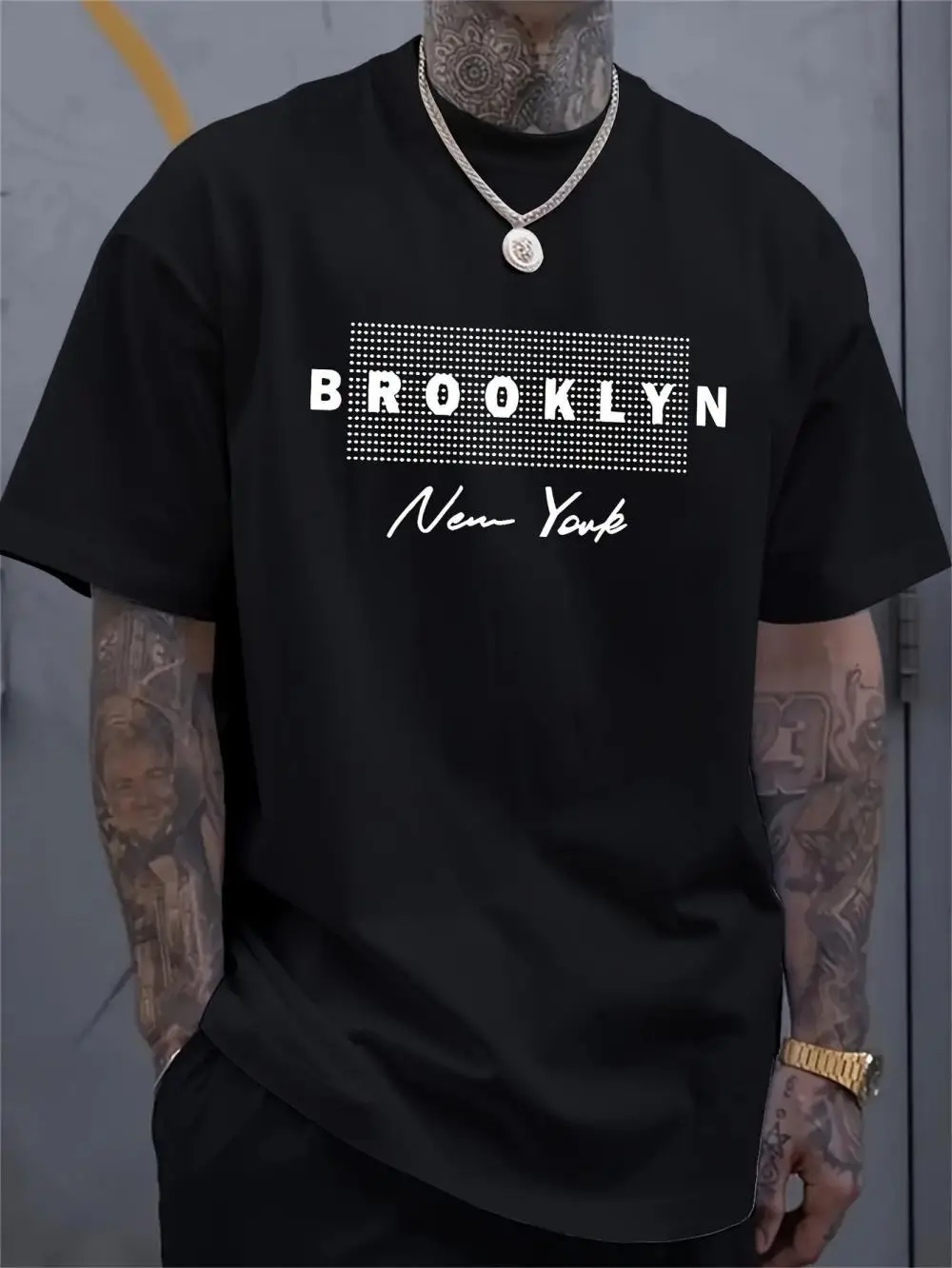 Street Fashion Of New York - T-shirt da uomo con stampa New