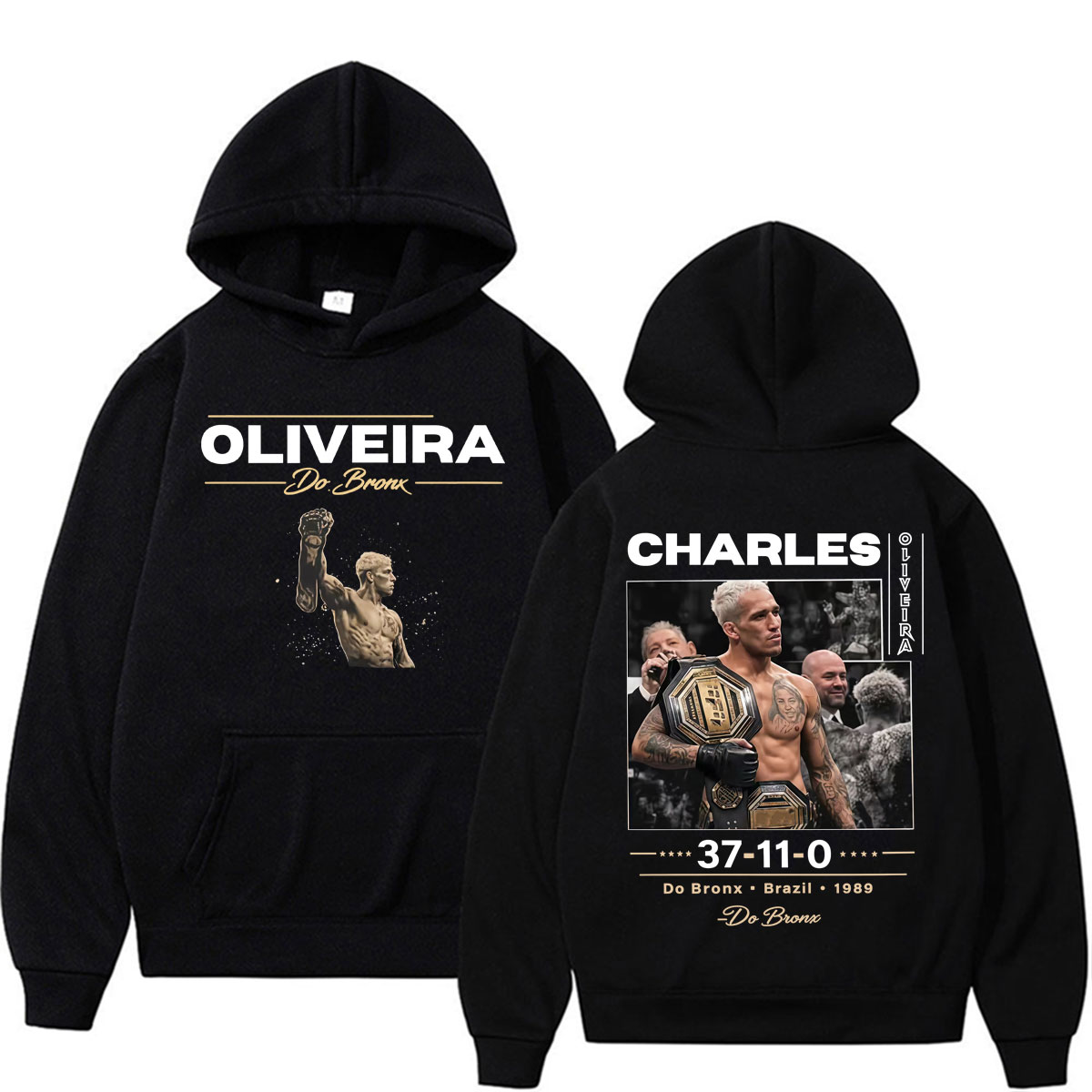 Street Fashion Brazil - Felpe con Grafica Charles Oliveira Do