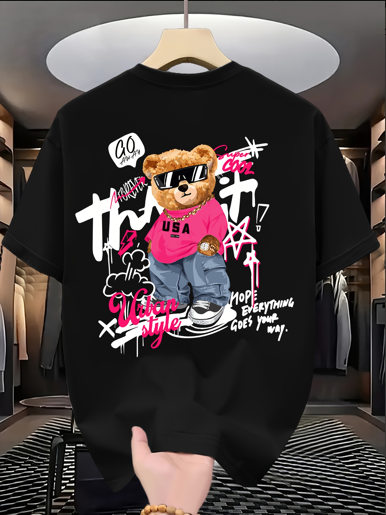Italy Fashion Street - T-shirt da uomo alla moda con