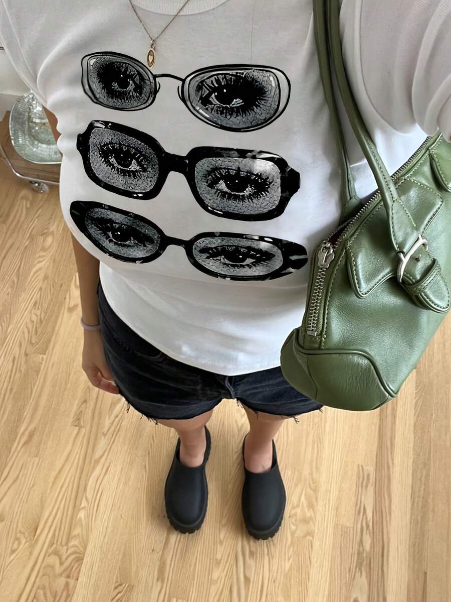 Italy Fashion Street - T-shirt Oversize da Donna in Cotone