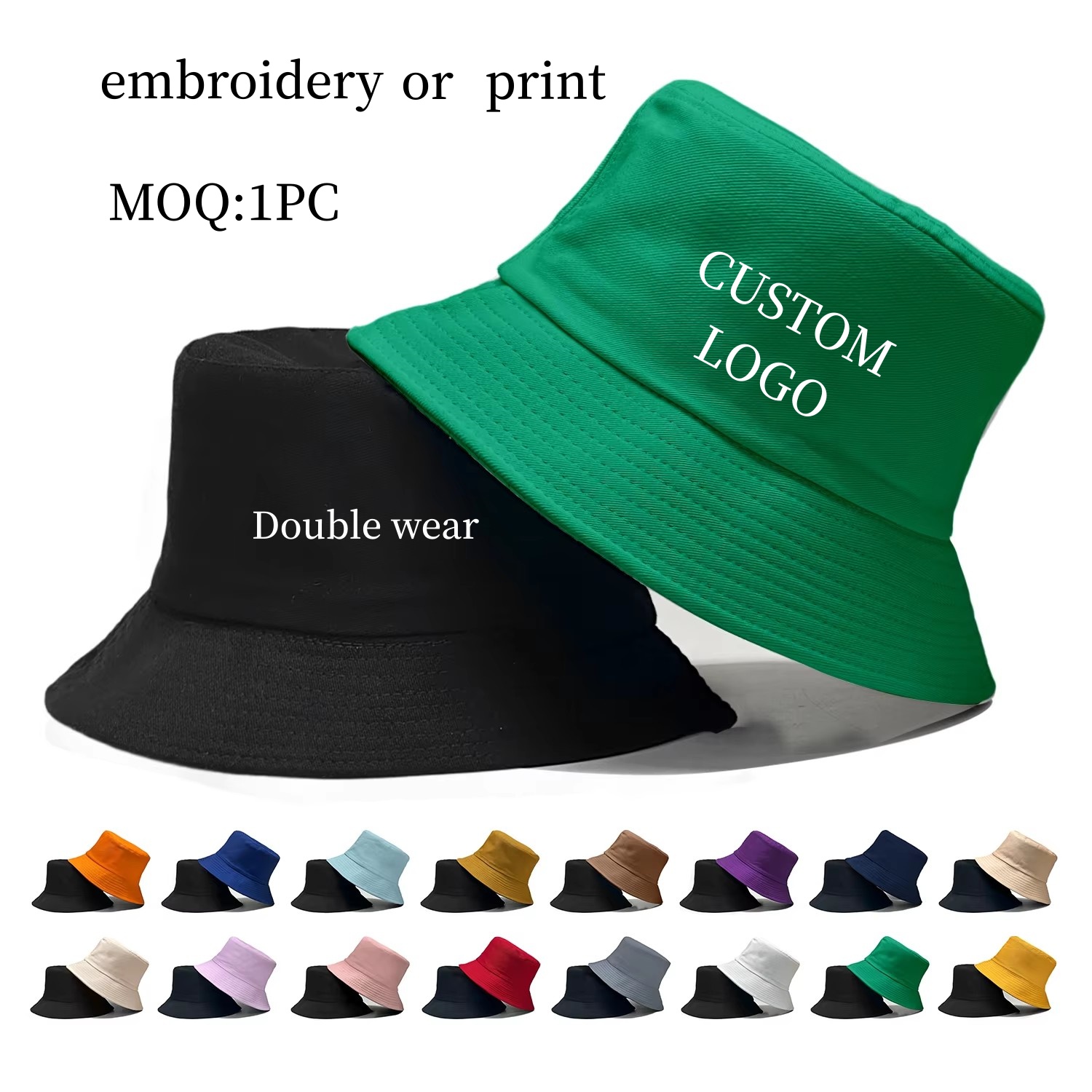 Baseball Cap Fitted - Berretto da pescatore doppio lato con