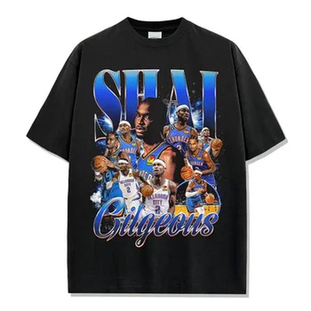 Street Fashion Magazine - T-Shirt Grafica Shai Gilgeous-Alexander Thunder Legend,