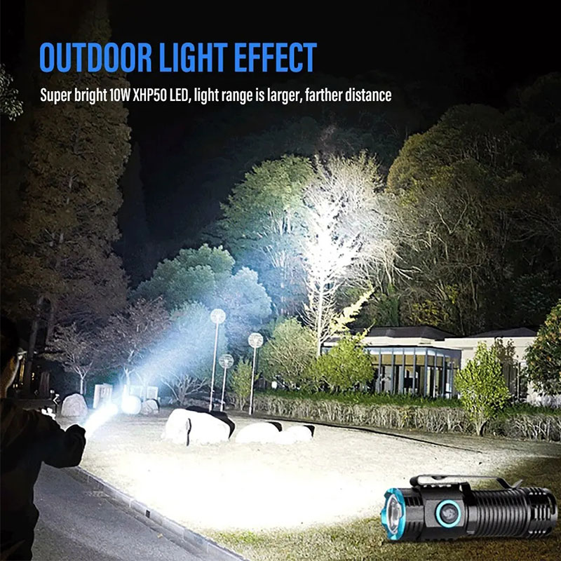 Potente XHP50 LED torcia Mini  - Street Fashion Blog recensione e prezzo