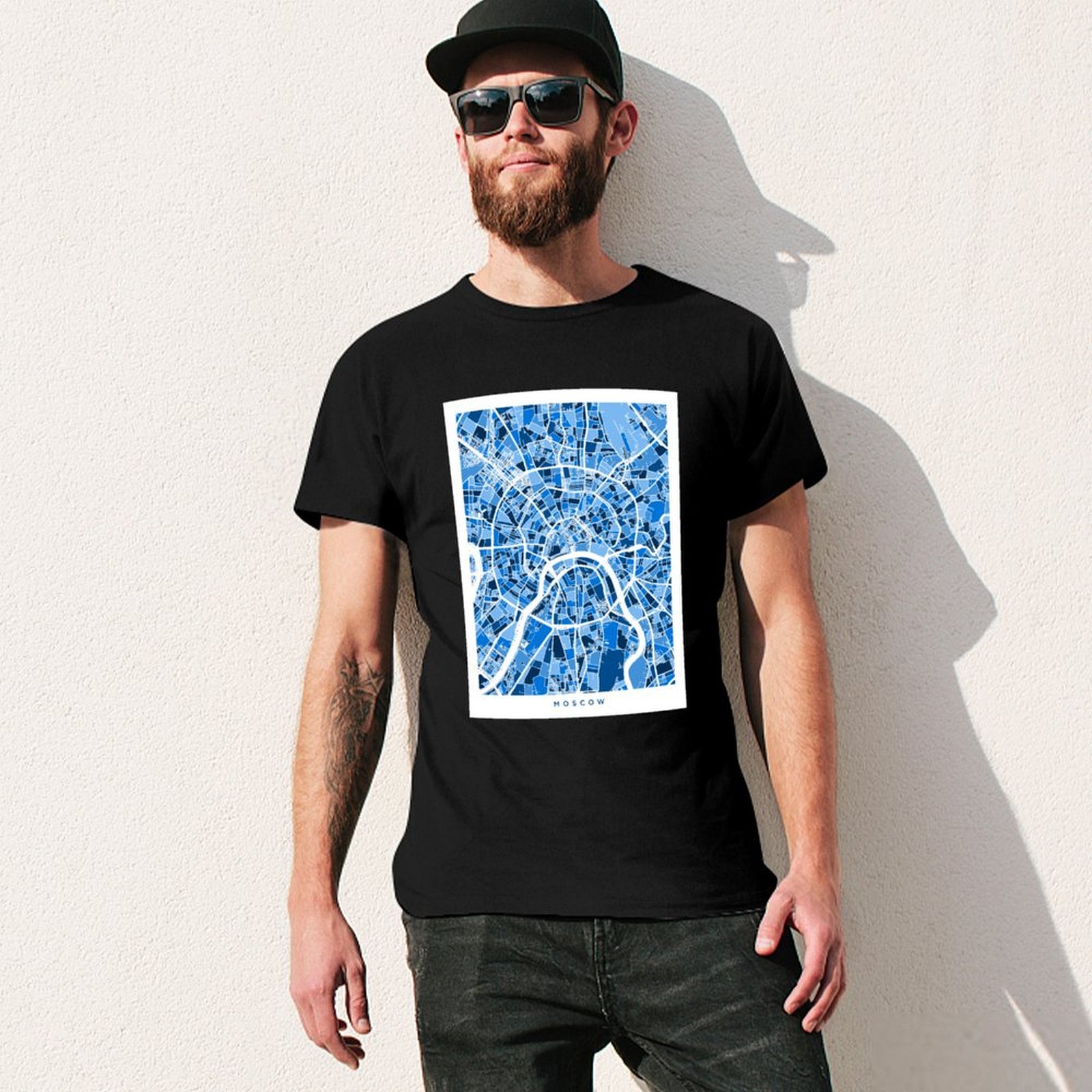 T-shirt con mappa delle strade - Street Fashion Moscow recensione e prezzo