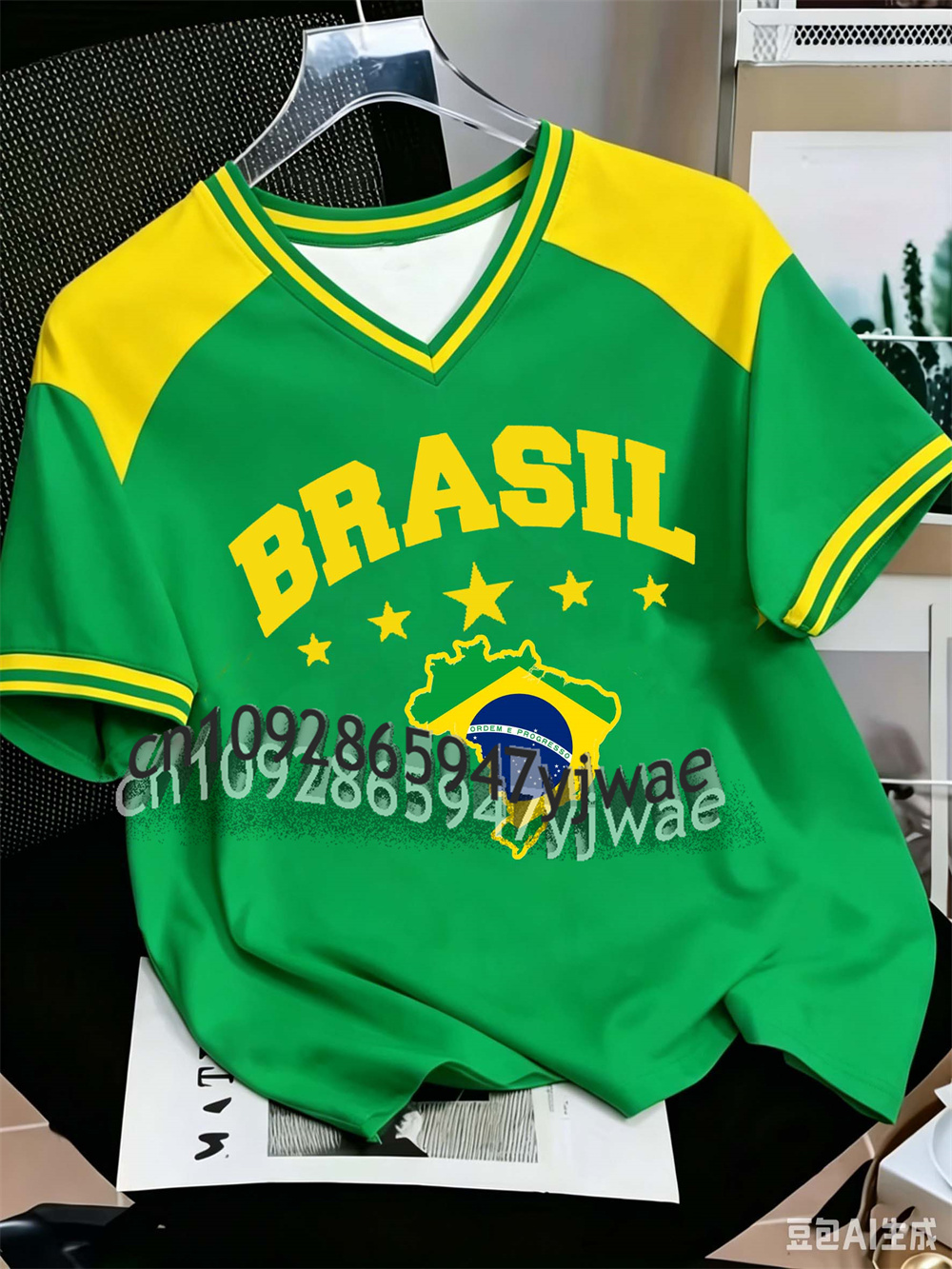 Maglia da Calcio Giallo-Verde  - Street Fashion Brazil recensione e prezzo