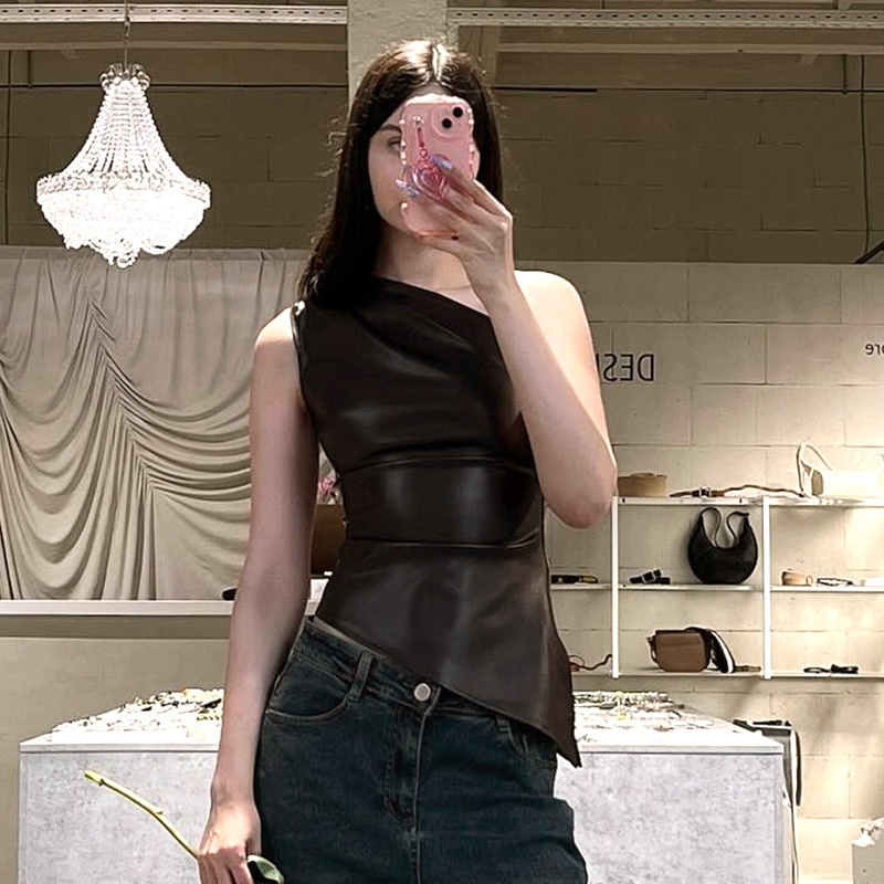 Gilet in Pelle PU Senza Manich - Street Fashion Clothing recensione e prezzo