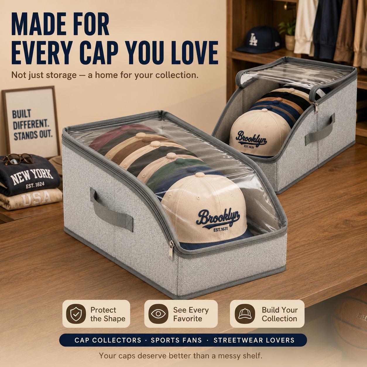 Borsa Organizzatrice per Cappe - Baseball Cap Fitted recensione e prezzo