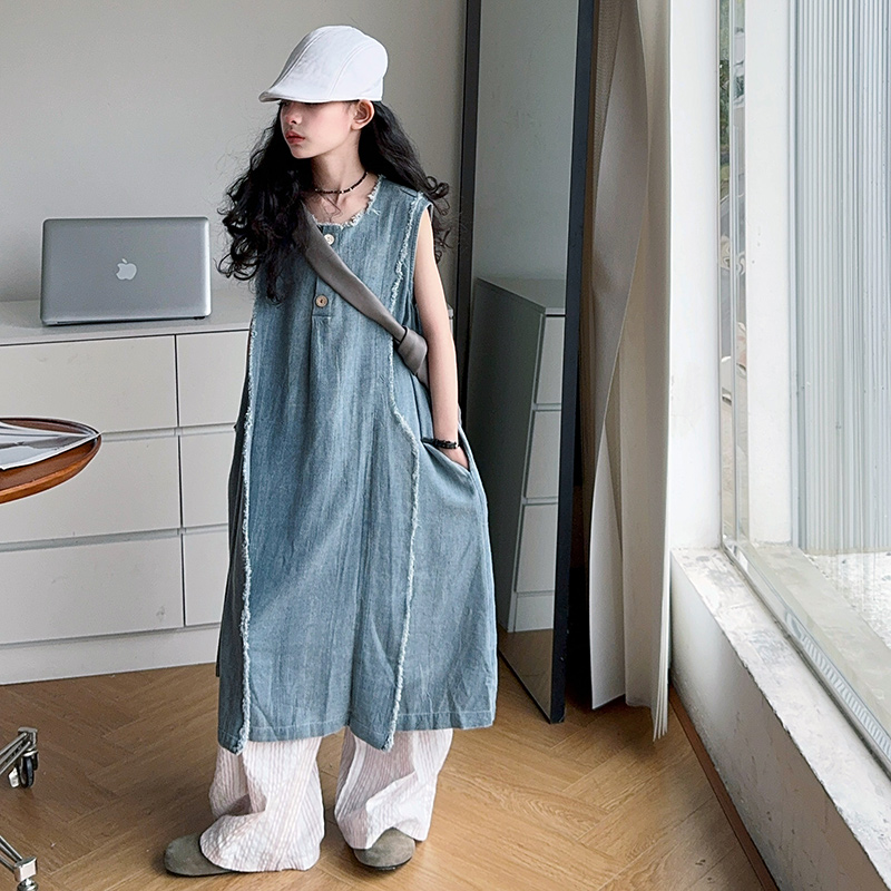 Abiti estivi in denim di lusso - Street Fashion Outfit Girl recensione e prezzo